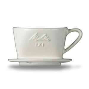 メリタ Melitta コーヒー ドリッパー 陶器製 日本製 計量スプーン付き 1~2杯用 ホワイト 陶器フィルターシリーズ SF-T1×1｜bgl-store