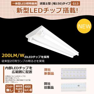 逆富士蛍光灯器具 40W型 2灯式 逆富士40...の詳細画像4