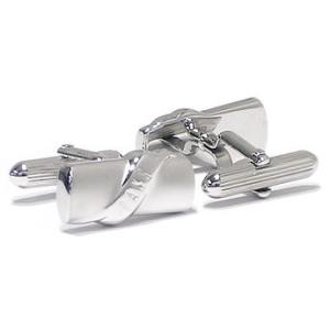 DAKS ダックス DC10046 カフス カフリンク メッキ シルバー系