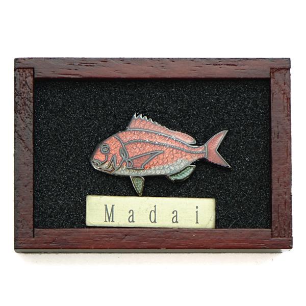 魚ピンズ マダイ 真鯛 本七宝 ビンテージ フィッシュ ピンズ Vintage Fish Pin's...