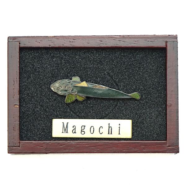 魚ピンズ マゴチ 真鯒 本七宝 ビンテージ フィッシュ ピンズ Vintage Fish Pin's...