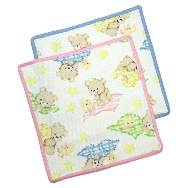 FEILER フェイラー Ben&amp;Fine 【25cm】 ハンカチ ハンドタオル 小熊 クマ ひよこ...