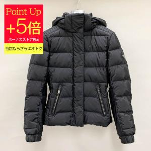 PRADA◇ロングダウンジャケット/38/ナイロン/BLK/29Y277 PRADA◇ロングダウンジャケット/38/ナイロン/BLK/29Y277