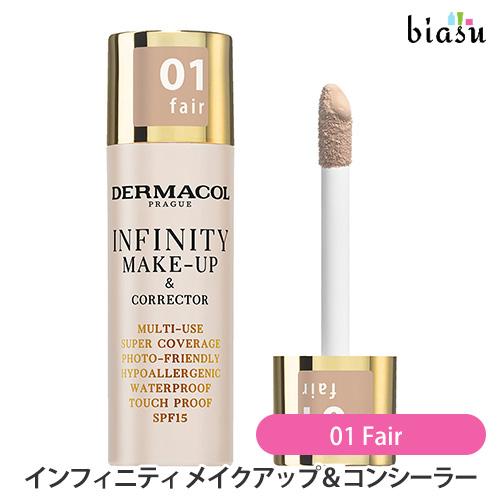 DERMACOL ダーマコール インフィニティ メイクアップ＆コンシーラー 01 Fair (明るい...