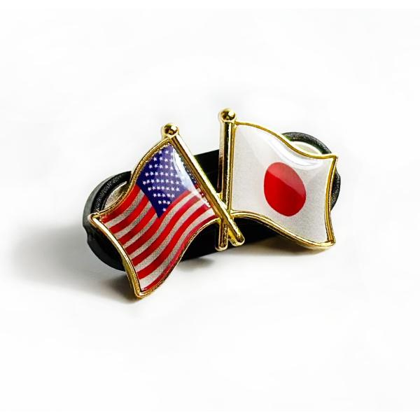 34ヶ国組み合わせ 国旗マグネットバッジ ダブル 国旗バッジ 国旗友好バッジ  (日本/アメリカ/中...