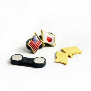 57ヶ国組み合わせ 国旗マグネットバッジ ダブ...の詳細画像1