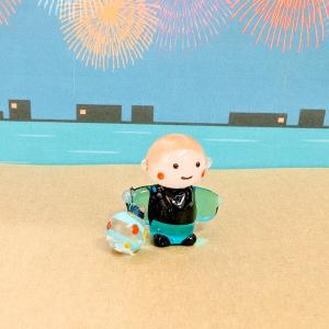 ガラス細工 男の子とヨーヨー ミニチュア 雑貨...の詳細画像2