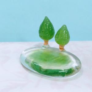 ガラス細工 ユリの花（S）ミニチュア 雑貨 置物 小物 花 : きたの