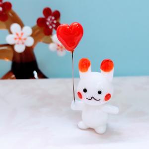 ガラス細工 キタキツネ（S) ミニチュア 雑貨 置物 小物 狐 : きたの