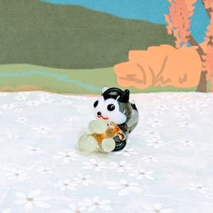 ガラス細工 エゾモモンガとシャインマスカット ...の詳細画像1