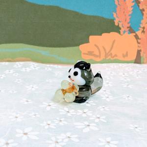ガラス細工 エゾモモンガとシャインマスカット ...の詳細画像2