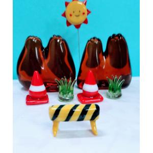 ガラス細工 ひまわり（S) ミニチュア 雑貨 置物 小物 花 向日葵