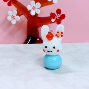 ガラス細工 キタキツネ（S) ミニチュア 雑貨 置物 小物 狐 : きたの