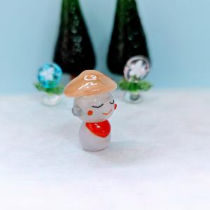 ガラス細工 かさじぞう ミニチュア 雑貨 置物...の詳細画像1
