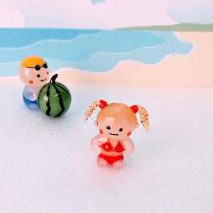 ガラス細工 女の子(水着)ミニチュア 雑貨 置...の詳細画像1