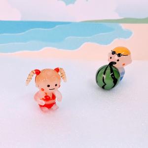 ガラス細工 女の子(水着)ミニチュア 雑貨 置...の詳細画像2