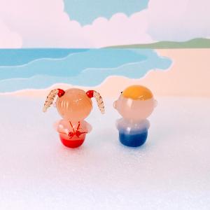 ガラス細工 女の子(水着)ミニチュア 雑貨 置...の詳細画像3