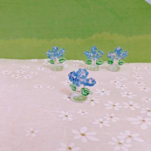 ガラス細工 ラベンダー(ミニ)ミニチュア 雑貨...の詳細画像1