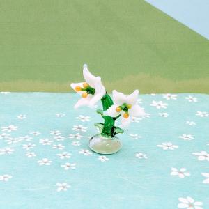 ひまわり　ガラス細工　ミニチュア ガラス細工 花の妖精（ひまわり）ミニチュア 雑貨 置物 小物