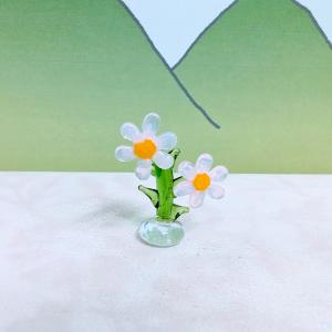 ガラス細工 ラベンダーミニステージ ミニチュア 雑貨 置物 小物 花