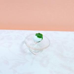 ガラス細工 かしわ餅(ミニ) ミニチュア 雑貨...の詳細画像2