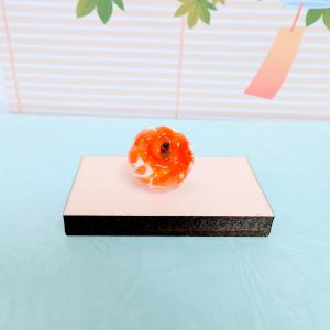 ガラス細工 ほおずき(M) クリア/オレンジ ...の詳細画像1