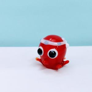 ガラス細工 マンタ（S) 青 ミニチュア 雑貨 置物 小物 海動物 : きたの