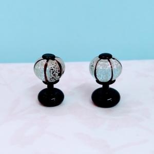 ガラス細工 ハスの葉（ミニ）ミニチュア 雑貨 置物 小物 蓮