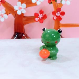 オタマジャクシ グッズ 置物 ガラス細工 ミニチュア 雑貨