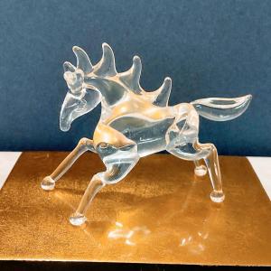 ガラス細工 鏡餅（みかん乗せ）ちりめん台付 ミニチュア 雑貨 置物