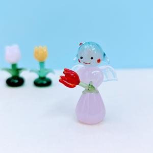 ガラス細工 マドラー ネコ 茶トラ ミニチュア 雑貨 動物 : きた