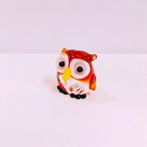 ガラス細工 きのこ（S) 赤 ミニチュア 雑貨 置物 小物 茸 : きたの