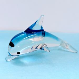 ガラス細工 イルカクリア(LL) 青 ミニチュア...の商品画像