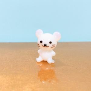 茶トラ　ガラス細工　ミニチュア ガラス細工 マドラー ネコ 茶トラ ミニチュア 雑貨 動物 : きた