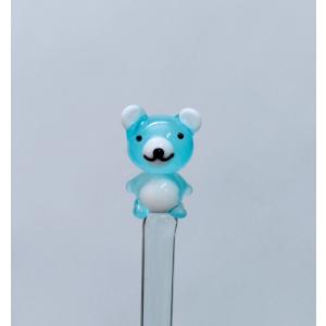 ガラス細工 ユリの花（2輪）ミニチュア 雑貨 置物 小物 花 : きたの
