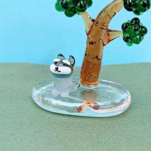 ガラス細工 ラベンダーミニステージ ミニチュア 雑貨 置物 小物 花