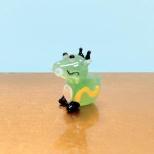 ガラス細工　タツ（S)　辰　ミニチュア　置物　雑貨　小物　干支　龍　ドラゴン　十二支