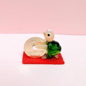 ガラス細工 ユリの花（2輪）ミニチュア 雑貨 置物 小物 花 : きたの