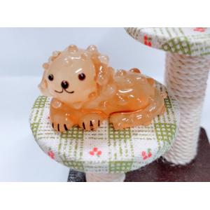 ガラス細工 イヌベット（M) トイプードル ミニチュア 置物 雑貨 犬