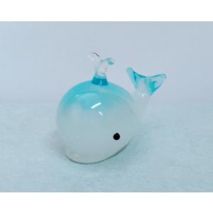 ガラス細工 クジラ 潮 ミニチュア 置物 雑貨...の詳細画像1