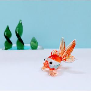 maron♡’s　ガラス細工　ミニチュア ミニチュア ガラス細工 7点 セット 鳥 魚 亀 猿｜Yahoo!フリマ
