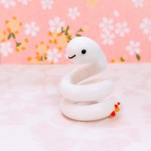 ガラス細工 ユリの花（2輪）ミニチュア 雑貨 置物 小物 花