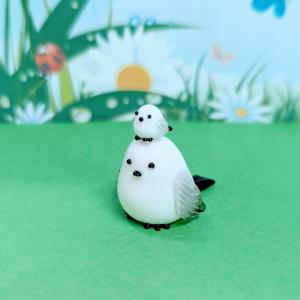 マンタ　ガラス細工　ミニチュア ガラス細工 マンタ（LL) グレー ミニチュア 置物 雑貨 水族館 海