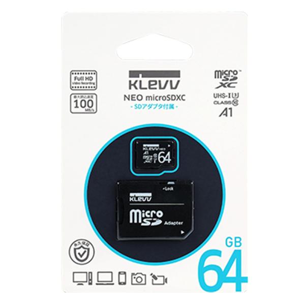 メモリーカード  KLEVV   microSD   64GB/Class10