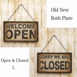 ZakkaTimez オープンクローズ看板 open close プレート お店 (ホワイト