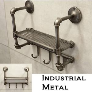 アメリカン レトロ メタルシェルフ 収納 棚 ガレージ 壁面収納 男前