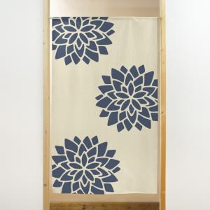のれん 暖簾 和風 蓮 85×150cm 日本製の詳細画像1