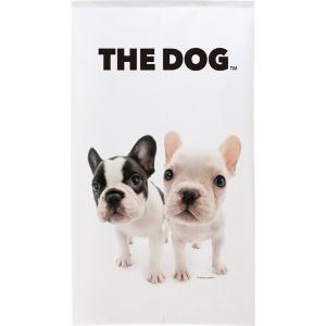 のれん　暖簾　洋風　THE DOG　いぬ　犬　フレンチブルドッグ 2匹   85×150cm　日本製｜bic-shop