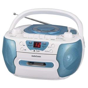 オーム OHM CDラジカセ ブルー RCD-595N-A