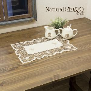 テーブルセンター テーブルクロス コットンレース レクト 40 x 90